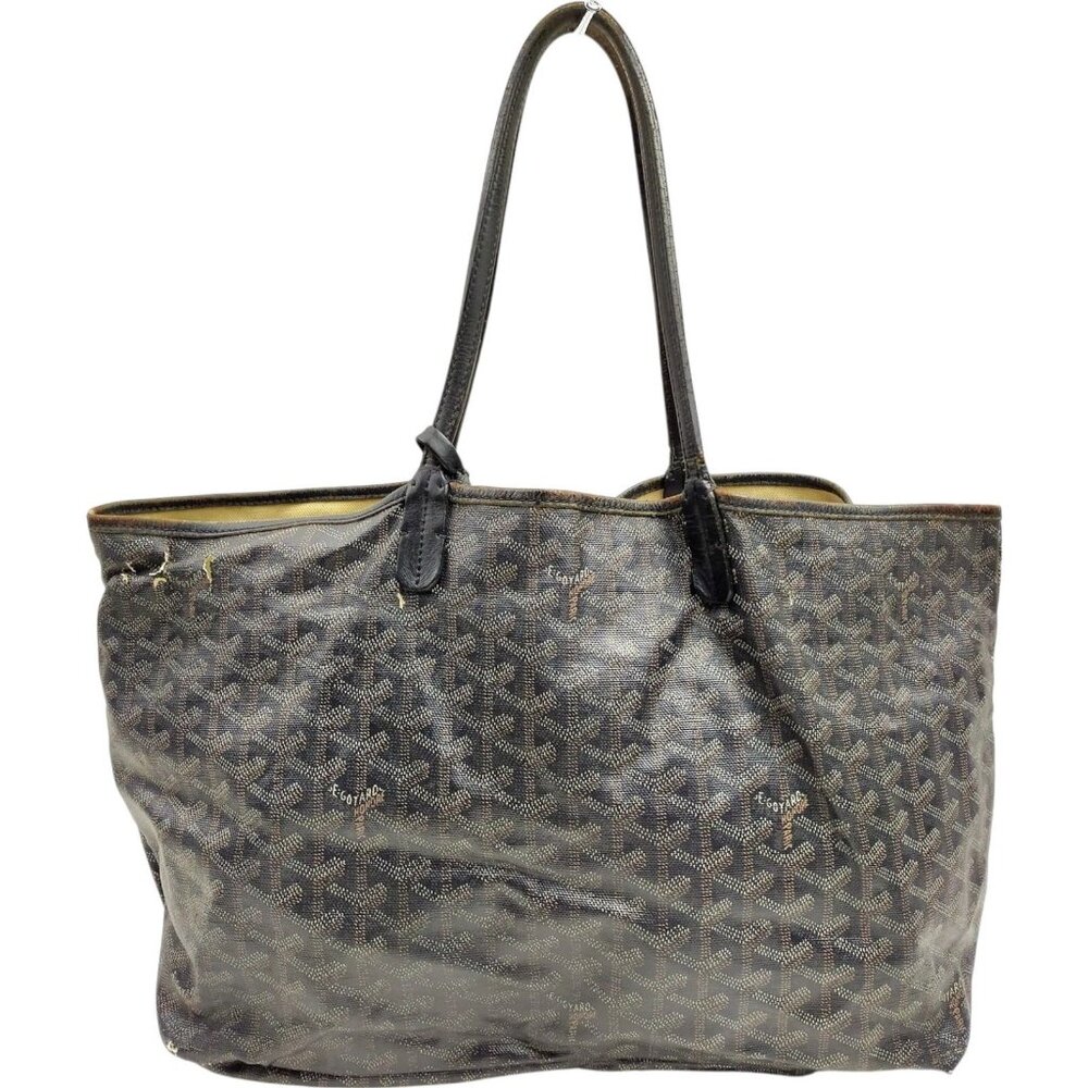 864450BV (S6) Goyard Tote Bag Black PVC - Picture 1 of 9